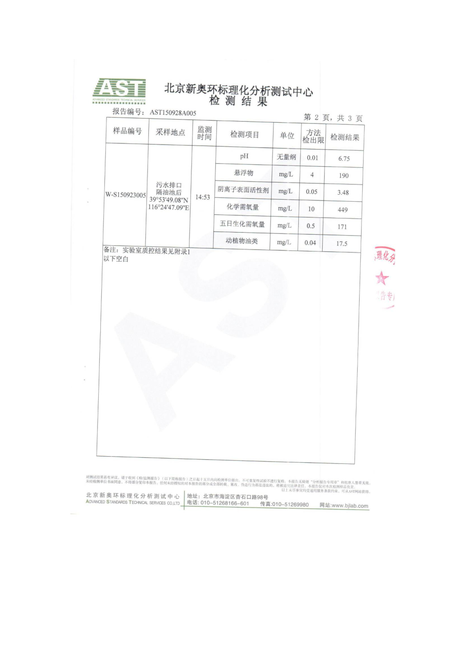 环境影响评价报告公示：北京楚河汉街餐饮管理第一分监测报告环评报告.doc_第3页