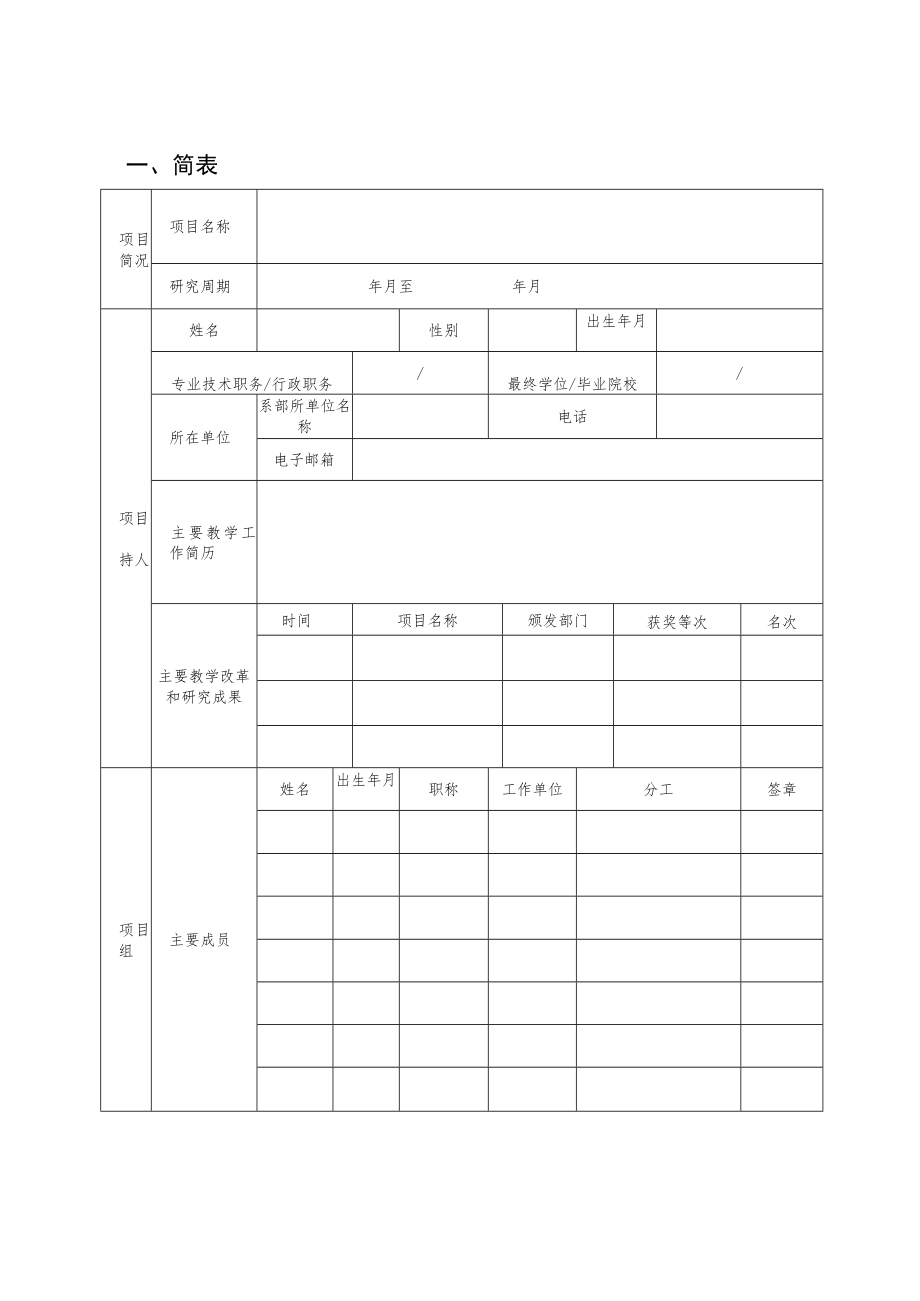 XX大学教育教学改革研究项目立项申请书.docx_第3页