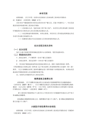 沈阳市灵活就业人员基本医疗保险参保就医指南.docx