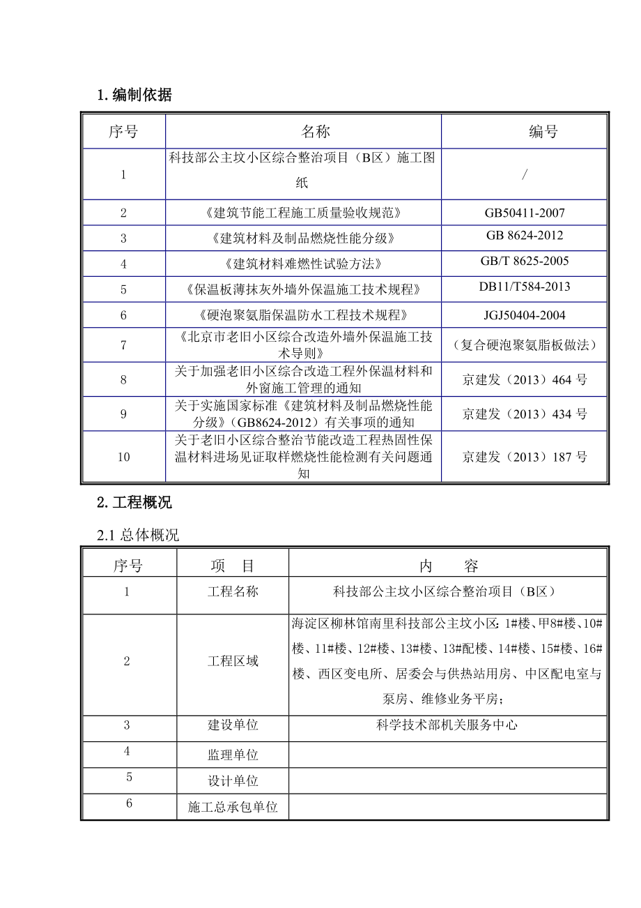 科技部公主坟小区综合整治项目外墙保温施工方案.doc_第1页