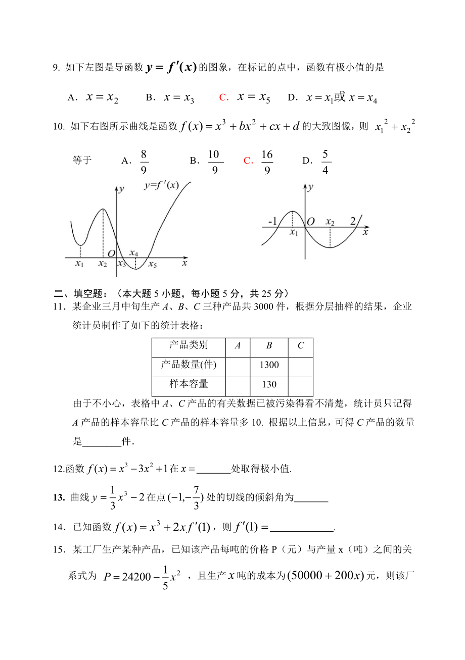 重庆市万盛田家炳中学高级高三上学期训练试题.doc_第2页