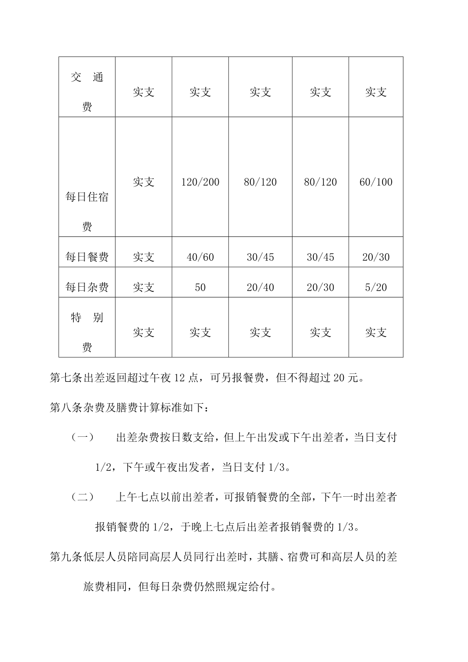 员工管理公司员工差旅、招待管理制(DOC 5页).doc_第3页