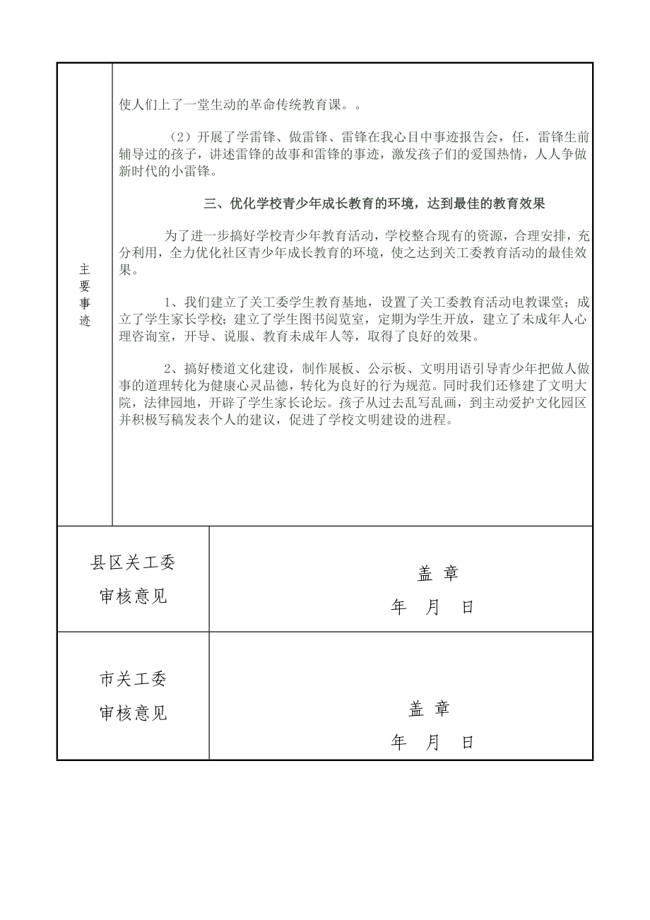 中小学校 “五好志愿者”申报材料（表）.doc_第3页