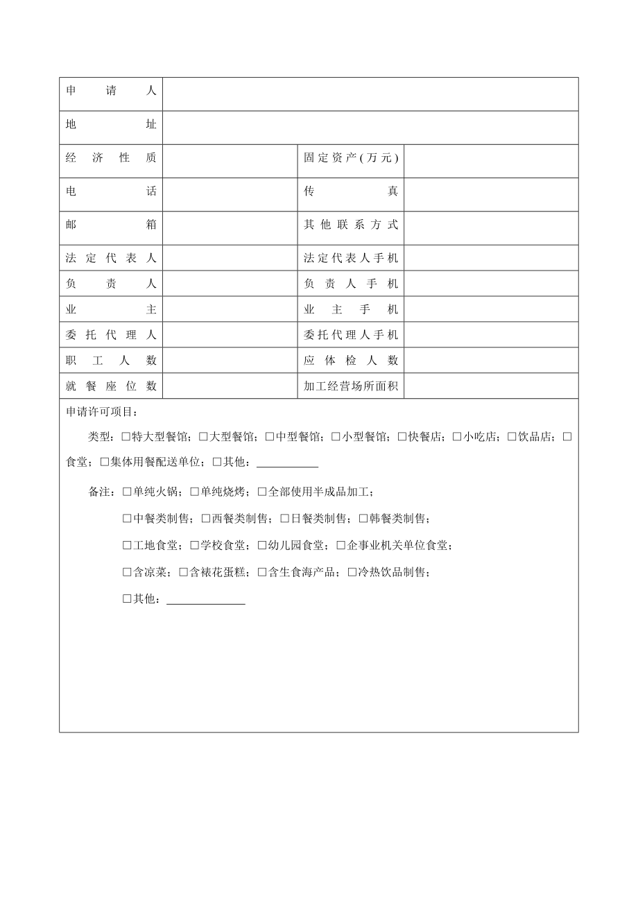 餐饮服务许可申请书吴兴区食品药品监督管理局.doc_第3页