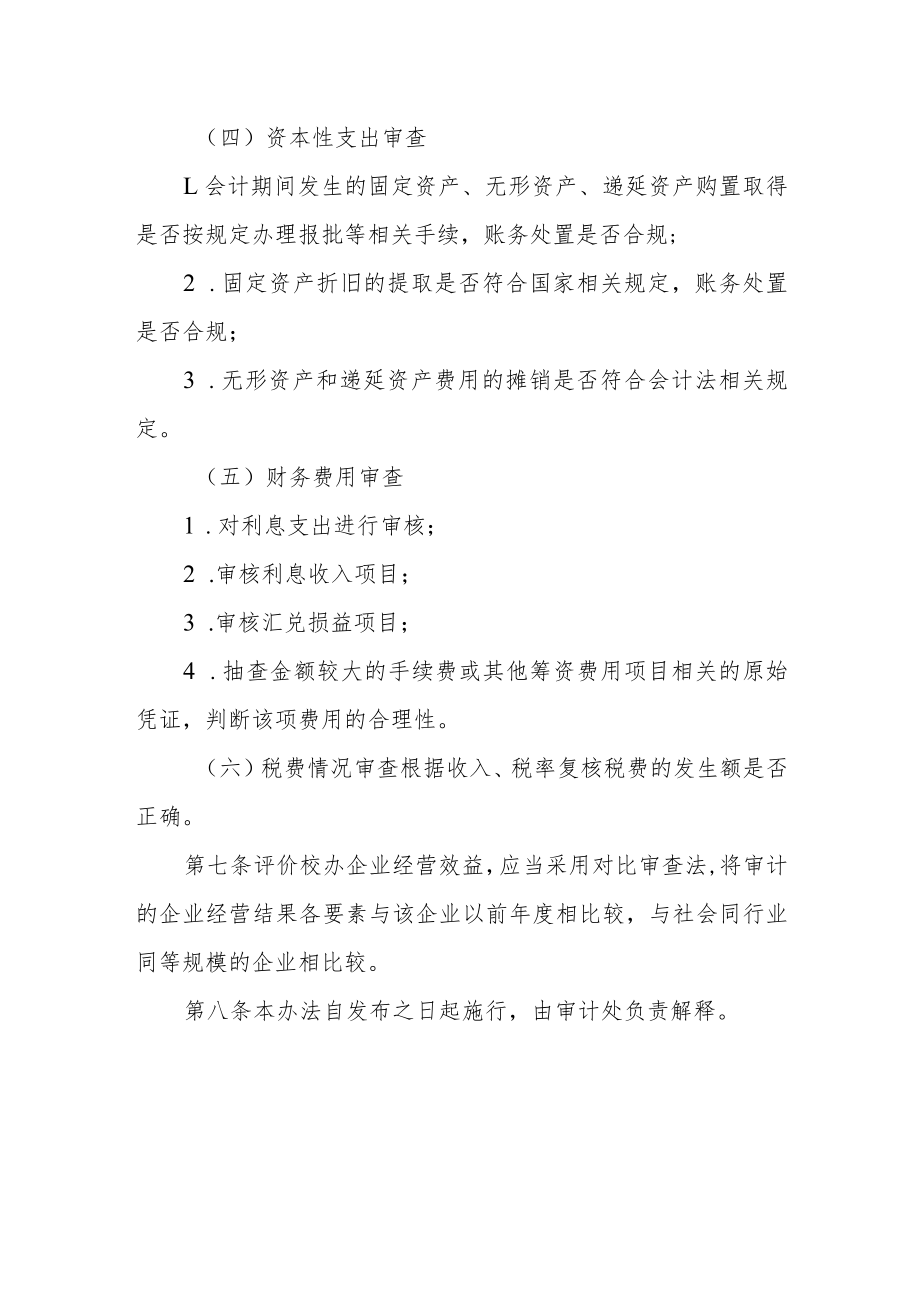 学院经营单位经营效益审计实施办法.docx_第3页