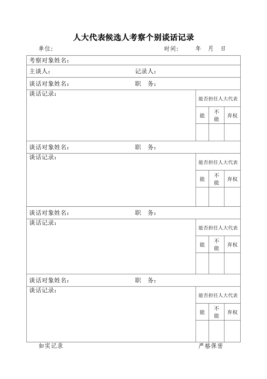 库车县人大代表候选人民主评议表（样表）.doc_第3页