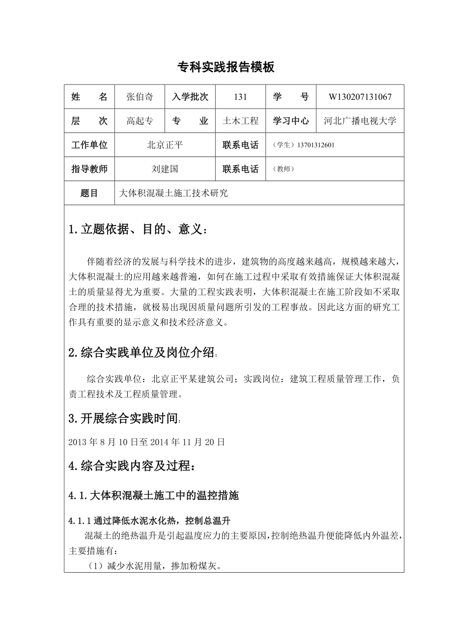 专科实践报告模板.doc_第2页