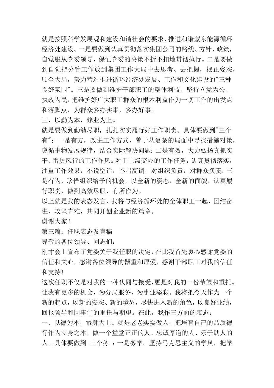 经理任职表态发言稿(精选多篇).doc_第3页