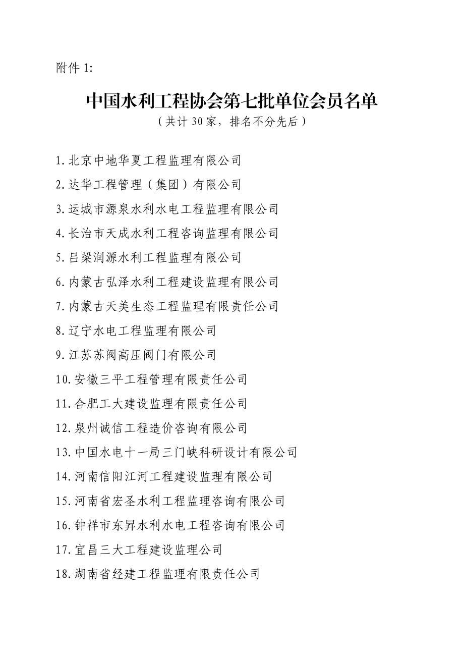 中国水利工程协会第七批单位会员名单.doc_第1页