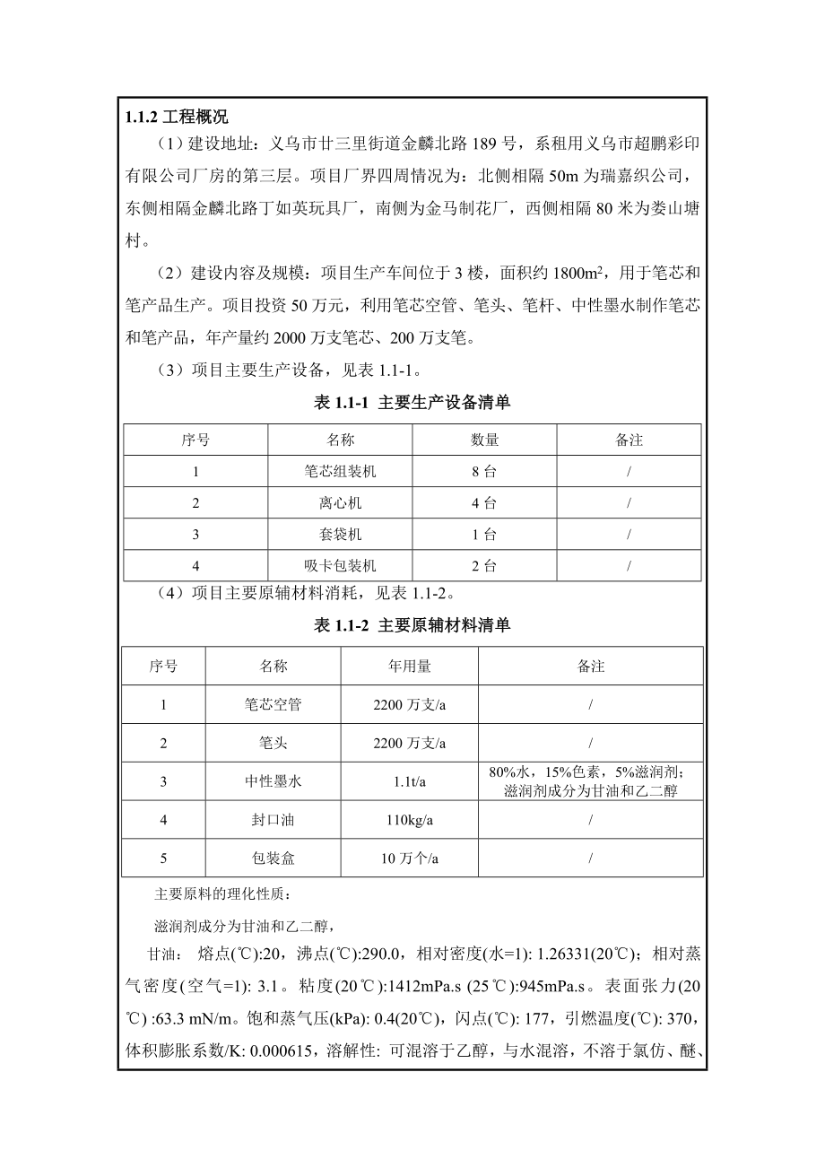 环境影响评价报告公示：义乌万帮文具厂万支笔芯万支笔生环评报告.doc_第3页