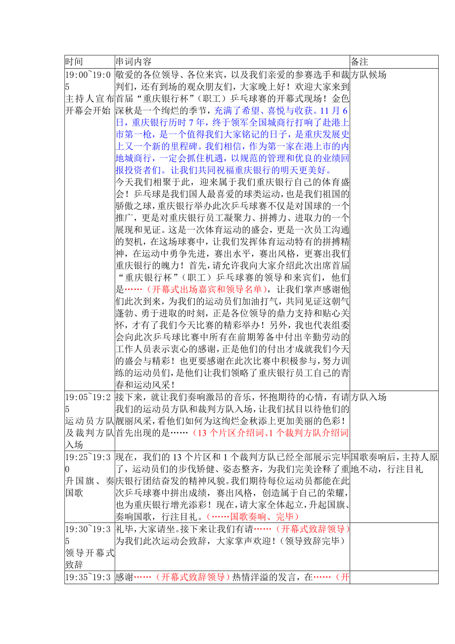 银行乒乓球赛开幕式主持串词(定).doc_第1页