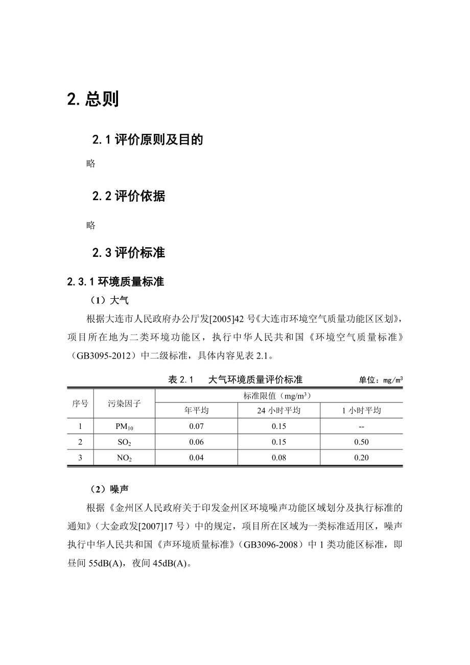 保税区亮甲店石城回迁住宅项目环境影响报告书.doc_第2页