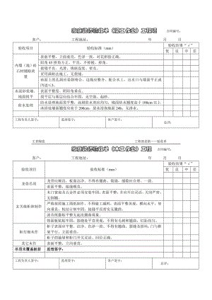 家庭装修验收单(泥工、木工、漆工、水电工).doc