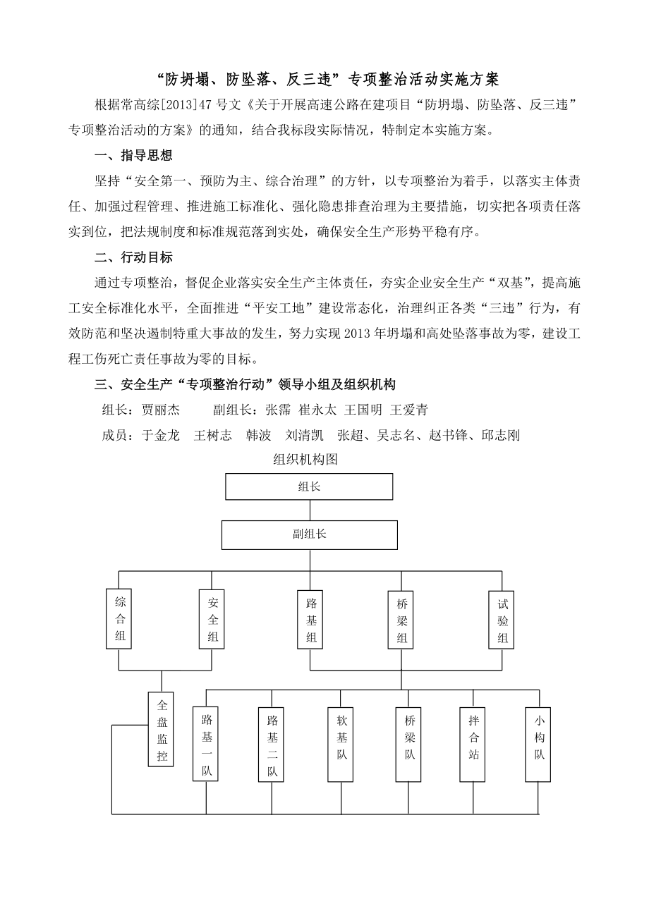 防坍塌防坠落反三违专项整治“回头看”方案.doc_第2页