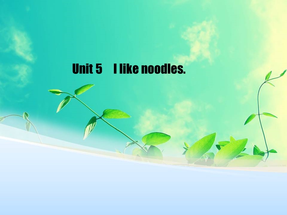 湘少版英语四上《Unit5Ilikenoodles》课件.ppt_第1页