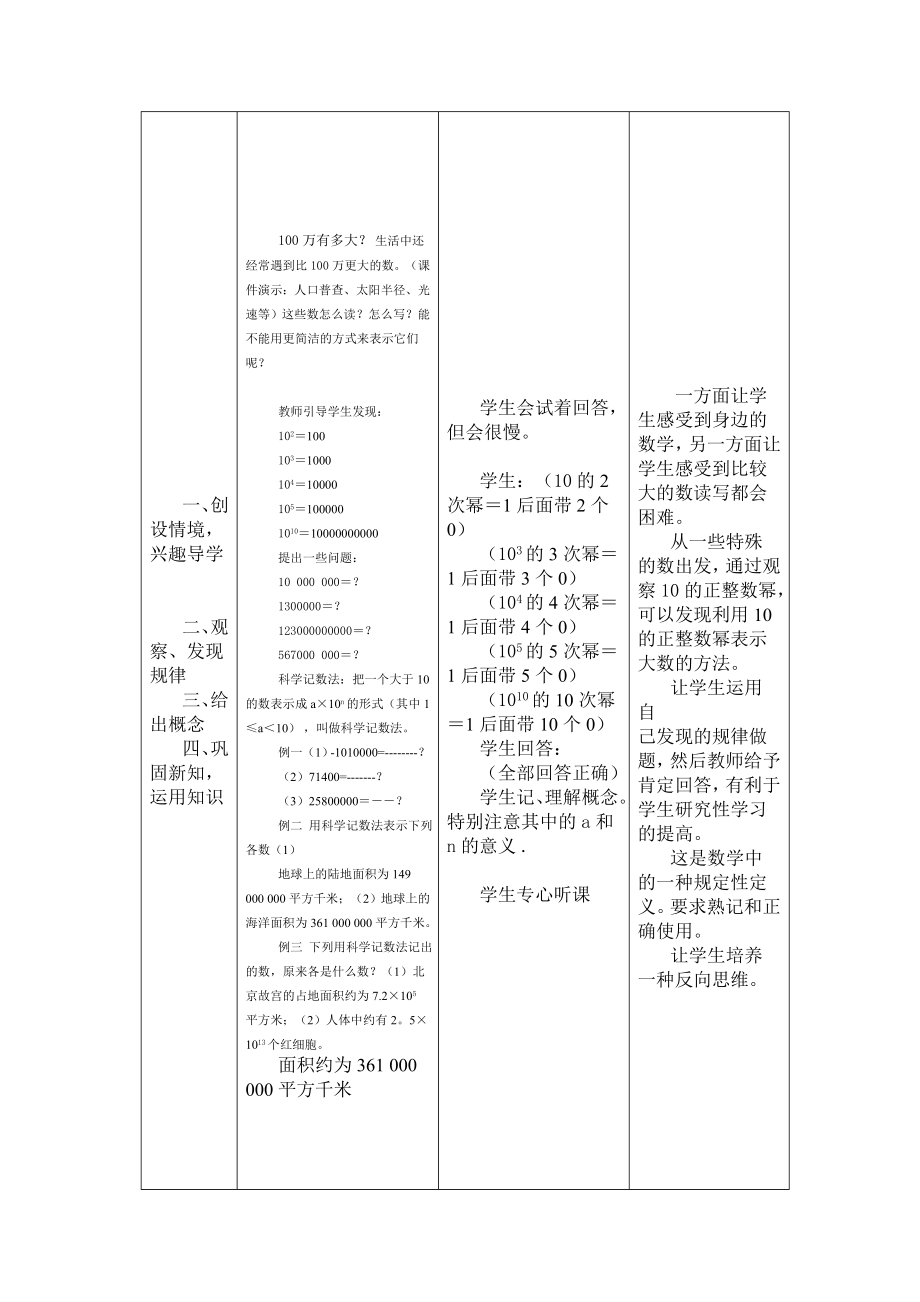 1.5.2 科学记数法 教学设计与反思.doc_第2页