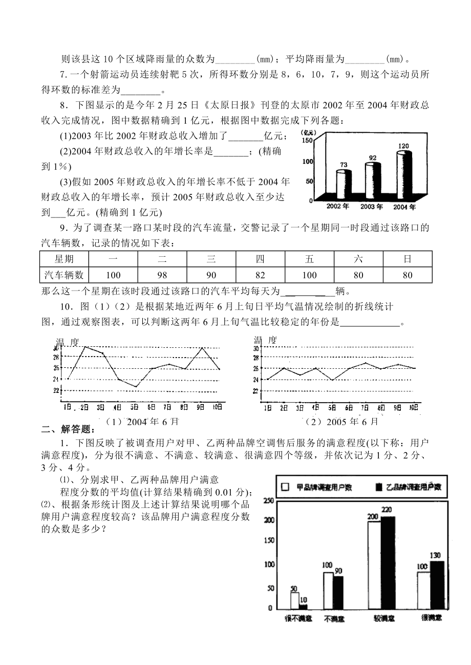 中考数学数据的分析复习.doc_第2页