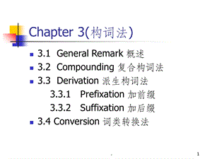 现代英语词汇学概论课件.ppt