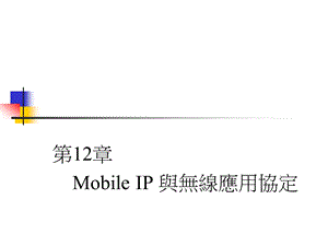 行动IP和无线应用协定课件.ppt