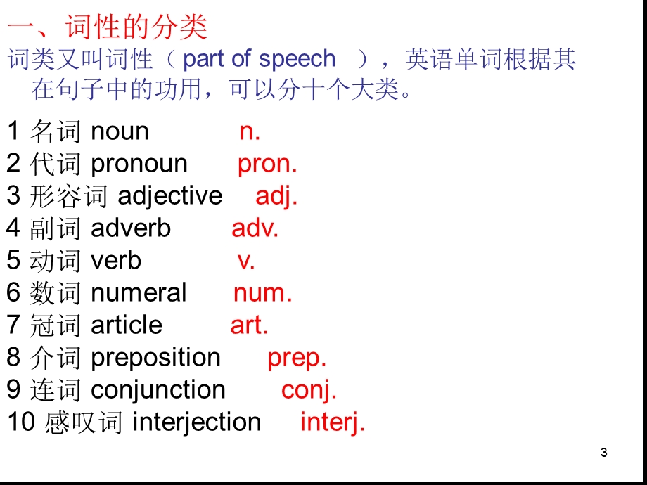 英语语法词性和句子成分幻灯片课件.ppt_第3页