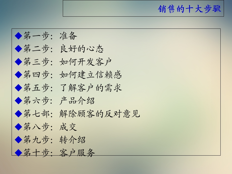 销售的十大步骤销售的十大步骤课件.ppt_第2页