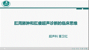 肛周脓肿与肛瘘参考幻灯片课件.ppt