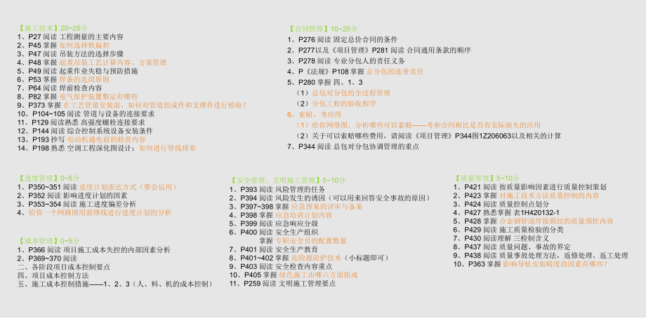 一级建造师 侯姥姥机电实务案例分析考点总图彩色版.doc_第2页