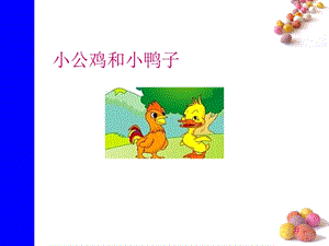 部编版小公鸡和小鸭子课件.ppt