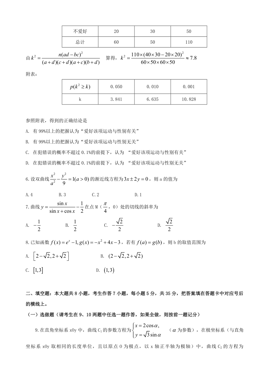 高考试题——数学文(湖南卷)Word版.doc_第2页