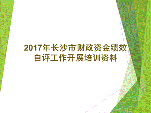 财政支出绩效报告支撑材料清单1长沙财政资金课件.ppt