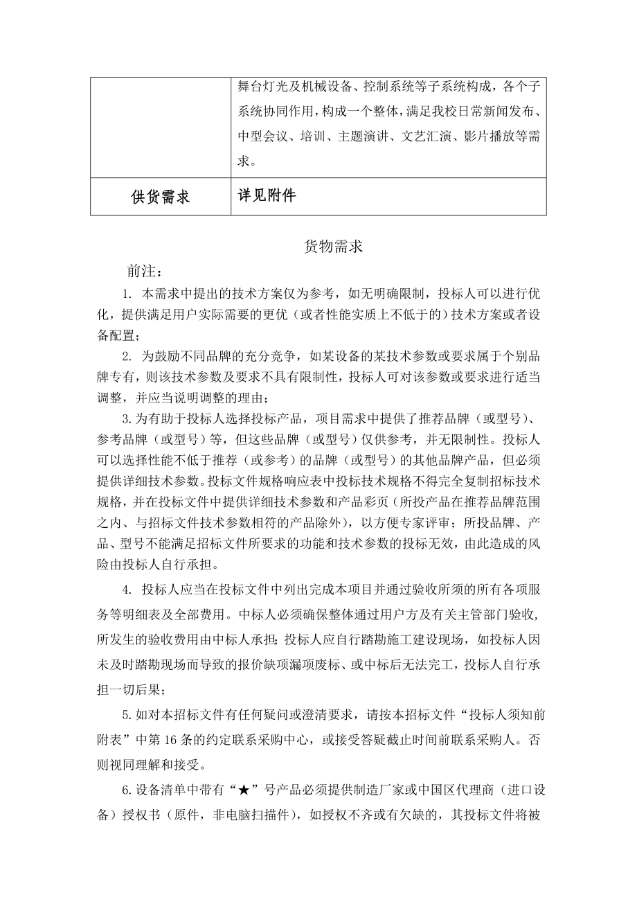 424合肥168中学东校区礼堂音视频、音响、舞台灯光、机械设备采购及安.doc_第2页