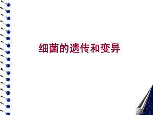 细菌的遗传和变异课件.ppt