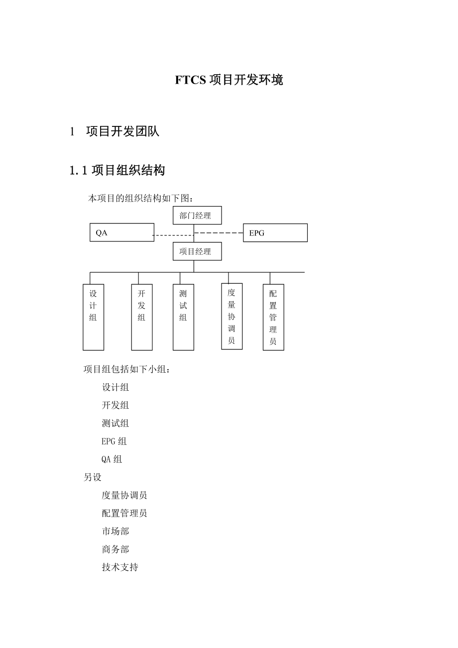 FTCS项目开发环境.doc_第1页