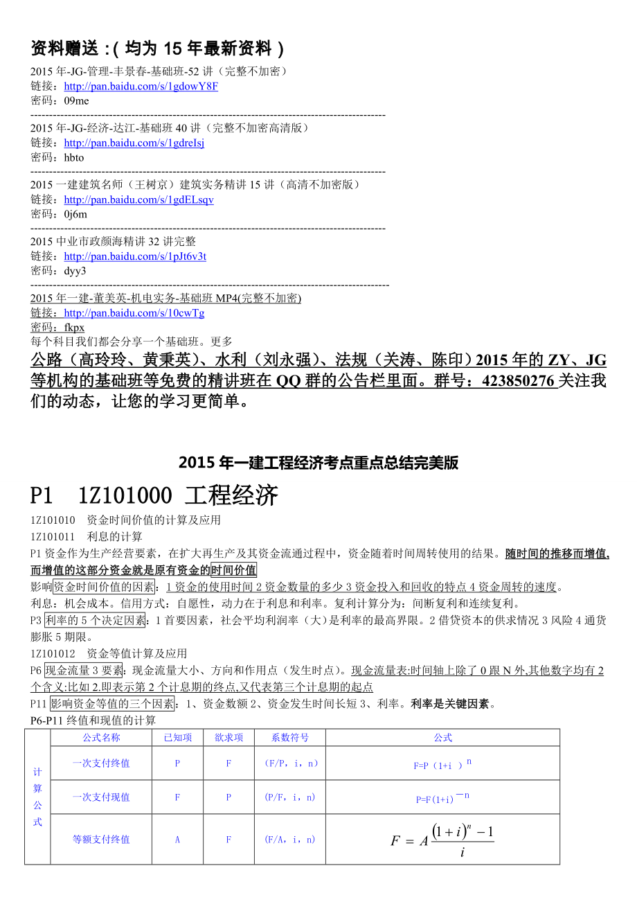 经济梅世强考点重点总结24页精华（看完必过有贴为证）[1].doc_第1页