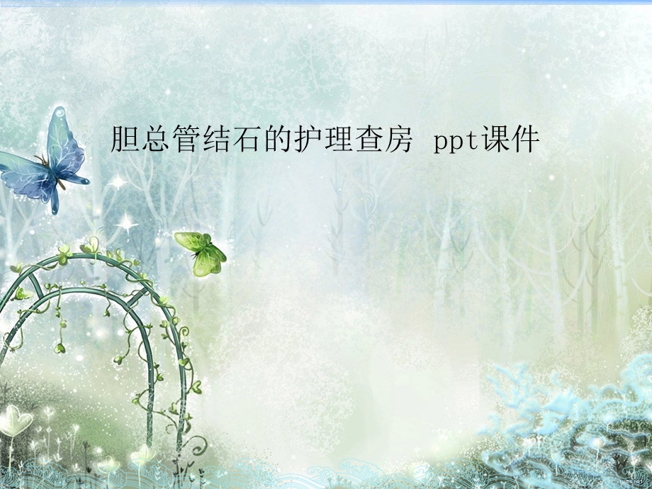 胆总管结石的护理查房-课件.pptx_第1页