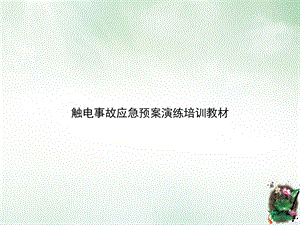 触电事故应急预案演练培训教材优质ppt课件.ppt