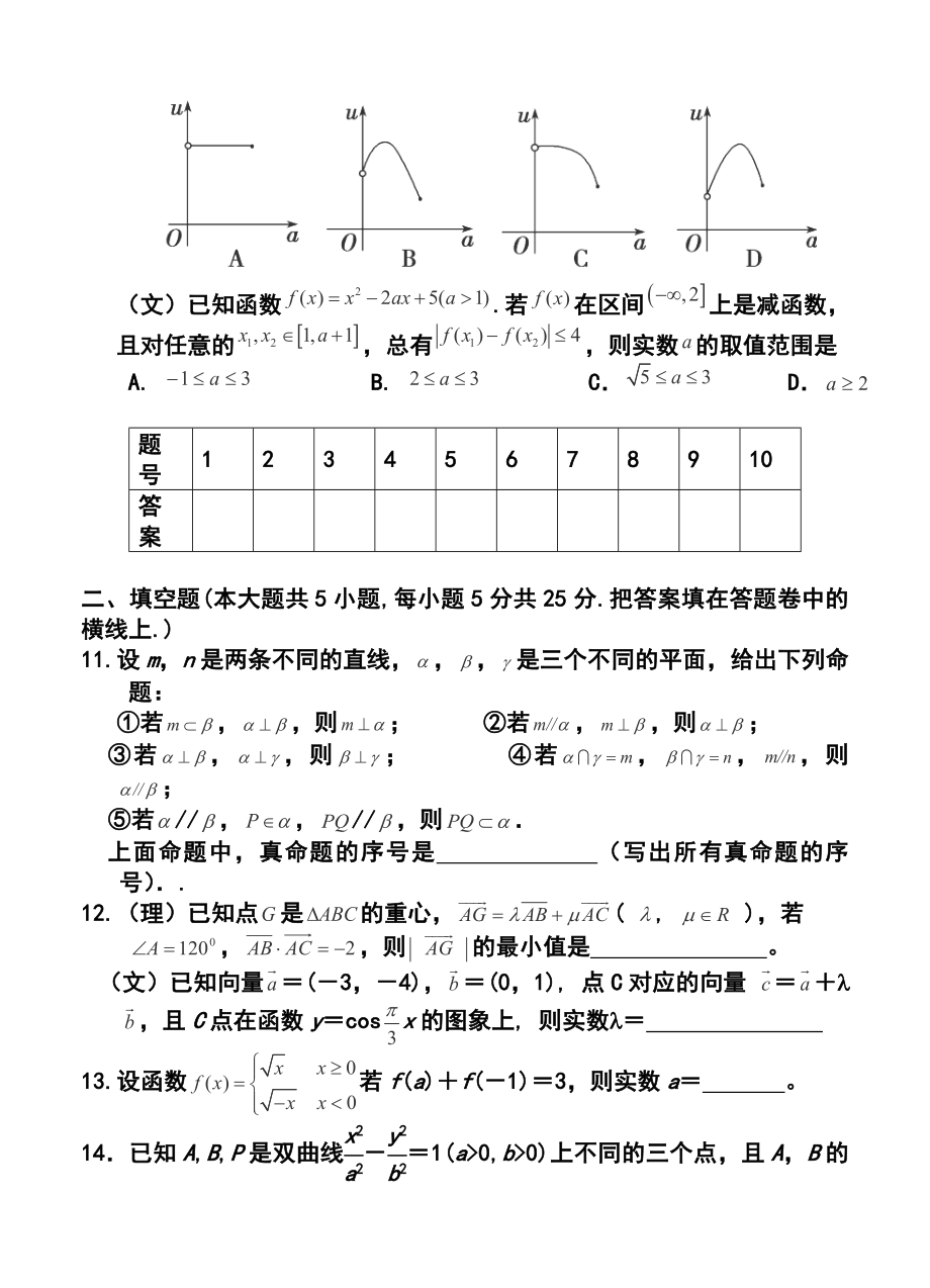 江西省南昌市名校高三第二轮复习测试（六）数学试题及答案.doc_第3页