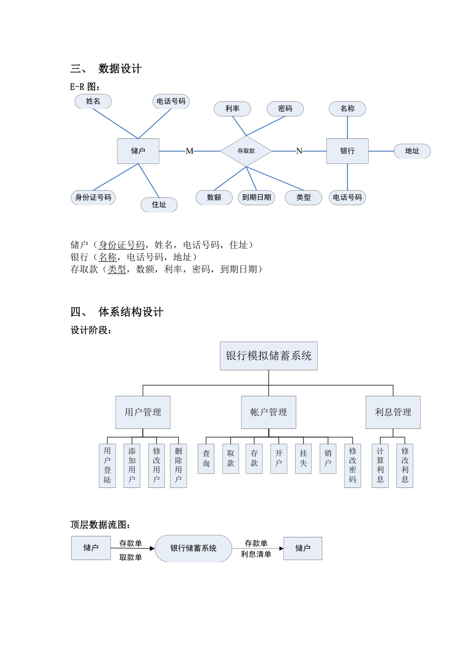 软件工程课程设计报告银行计算机储蓄系统结构化设计.doc_第3页