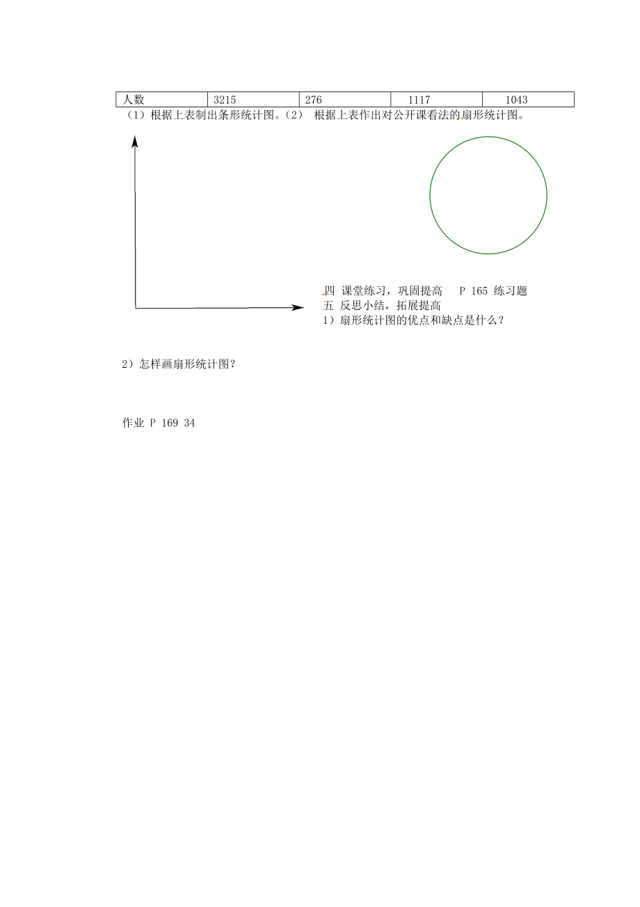 山东省胶南市隐珠街道办事处中学七级数学上册《扇形统计图》优质课题导学案（无答案） （新版）北师大版.doc_第3页