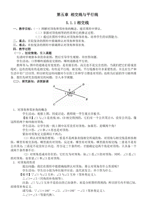 新人教版七级下册全部数学教案.doc