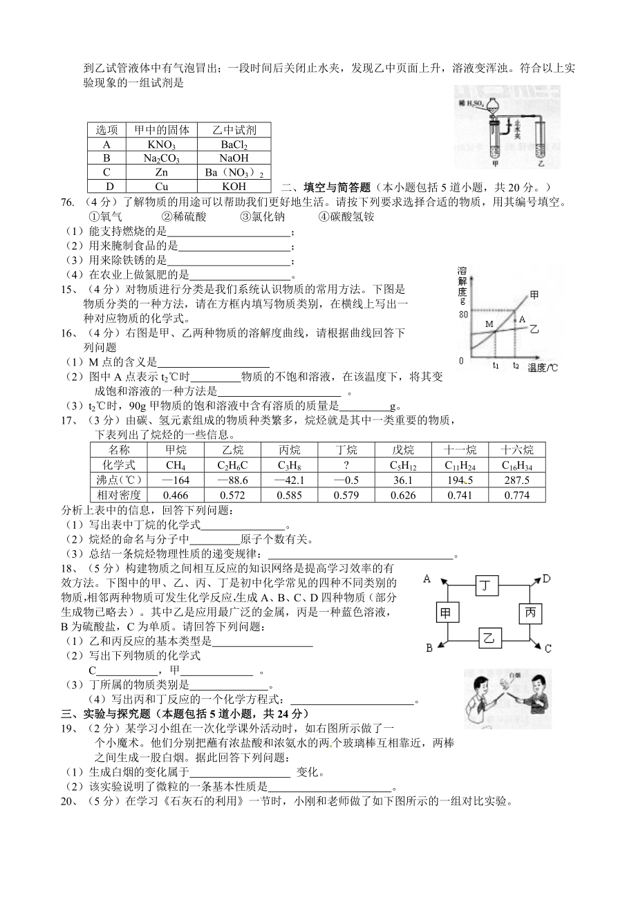 辽宁沈阳中考化学试题.doc_第2页