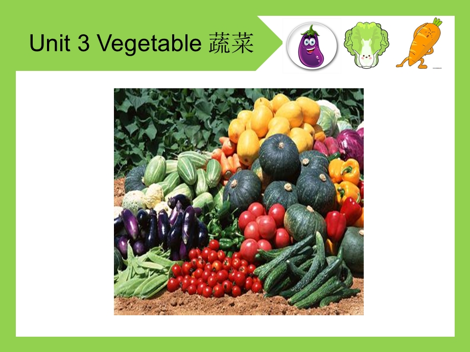 烹饪厨房英语unit-3-Vegetable课件.ppt_第1页