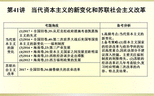 第41讲当代资本主义的新变化和苏联社会主义改革课件.ppt