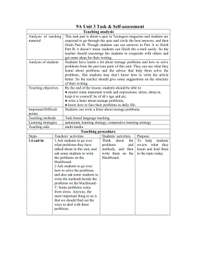 牛津译林版英语9AUnit 3 TaskSelfassessment教学设计.doc