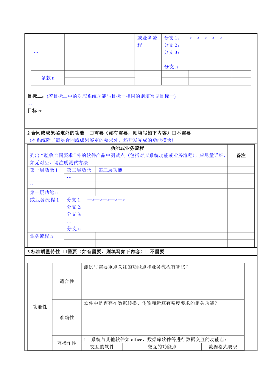 测试需求调研表（功能部分）.doc_第3页