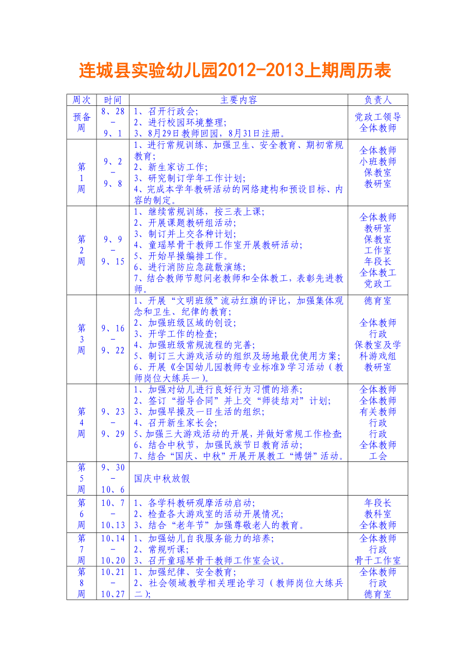 连城县实验幼儿园周历表.doc_第1页