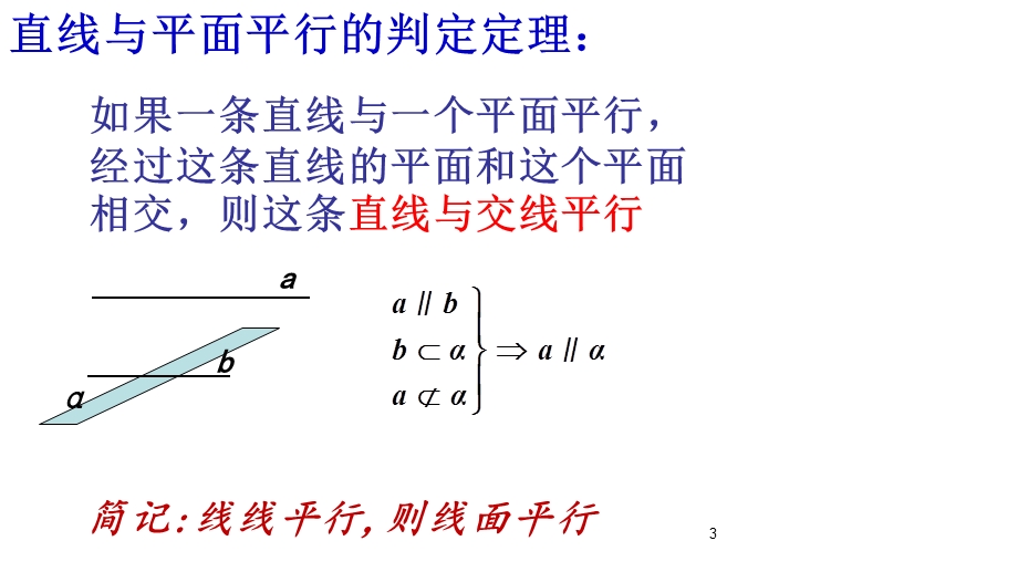 直线与平面平行的习题课课件.ppt_第3页