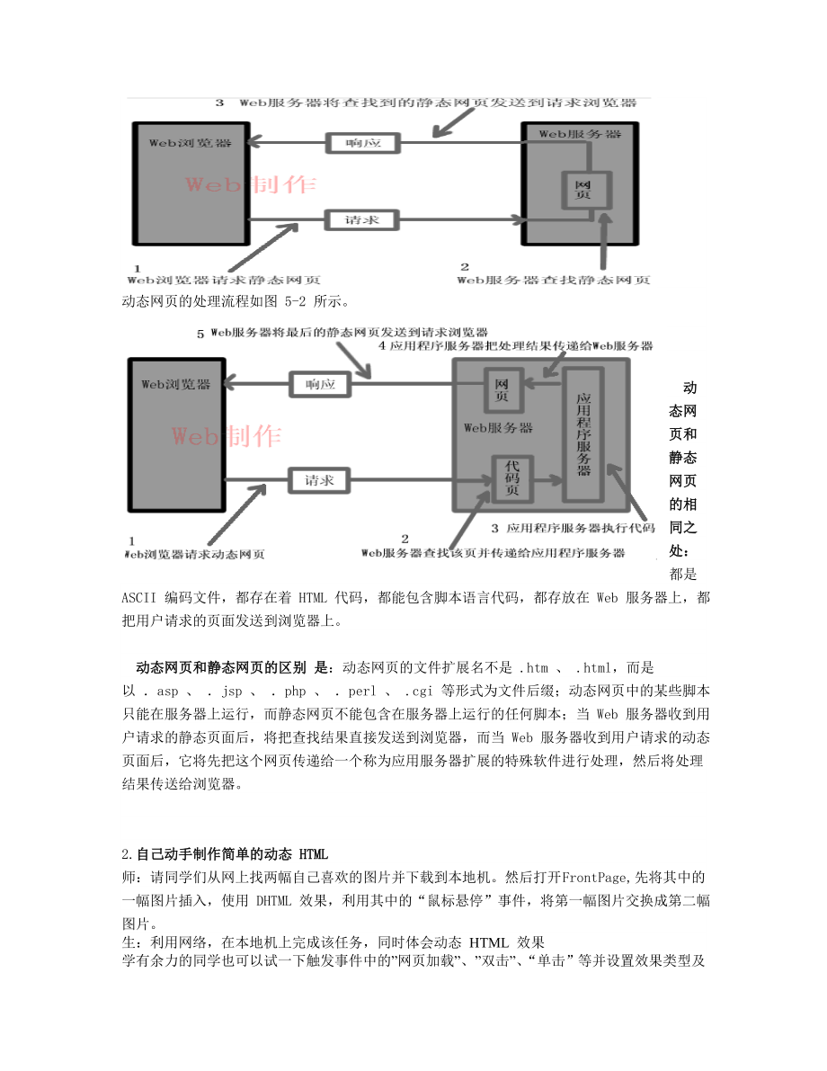 信息技术教案《第五章 动态网页制作》 .doc_第2页