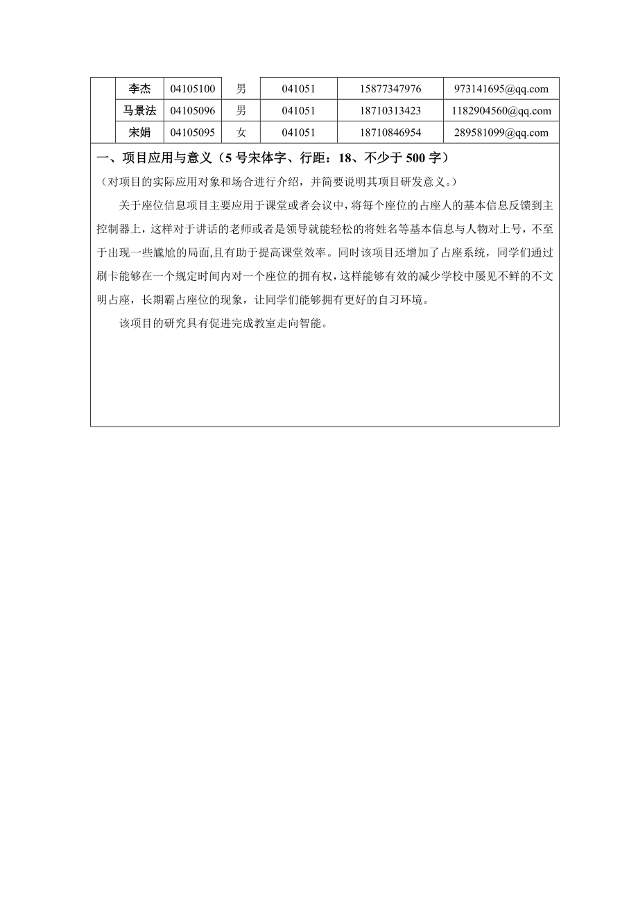 大学生无线传感网络技术专题研究与开发项目申报书()[1]2.doc_第2页