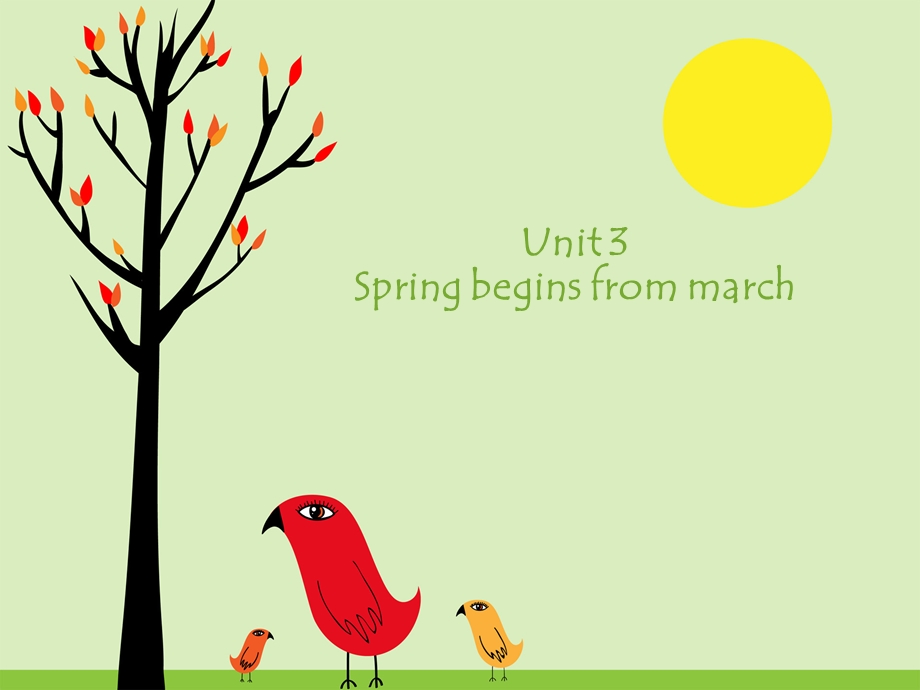 陕西旅游版五年级英语下册unit-3-spring-begins-from-marchppt课件.ppt_第1页